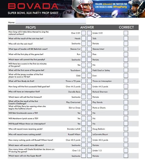 bovada prop bets nfl.